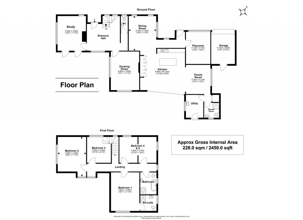 Floorplans For Partridge Road, Brockenhurst, SO42