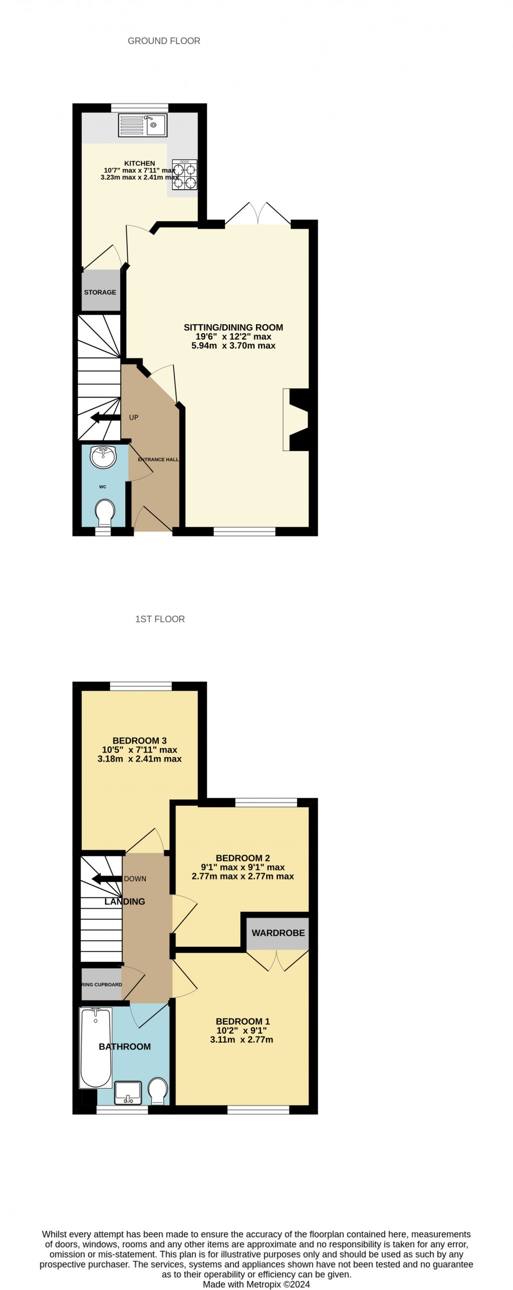 Floorplans For Ash Grove, Shepton Mallet, Somerset