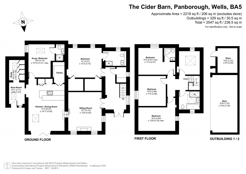 Floorplans For Panborough, Wells, Somerset