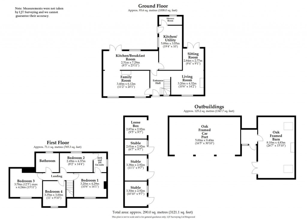Floorplans For Mockbeggar, Ringwood, BH24