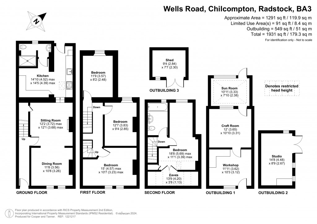 Floorplans For Wells Road, Chilcompton, Radstock, Somerset