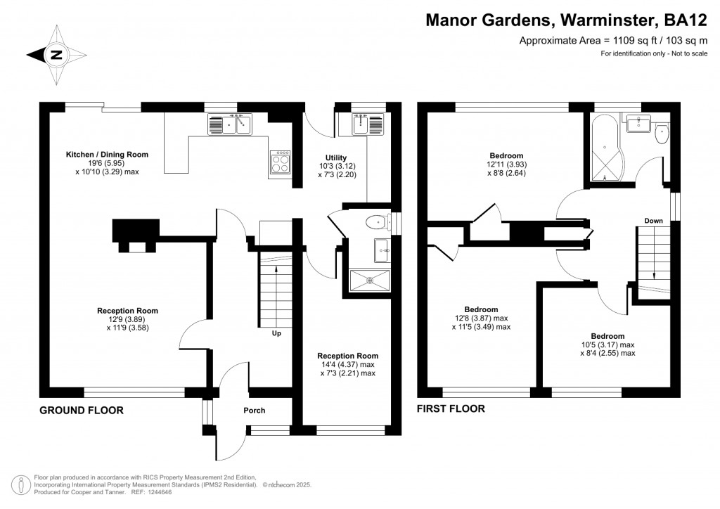Floorplans For Manor Gardens, Warminster, Wiltshire