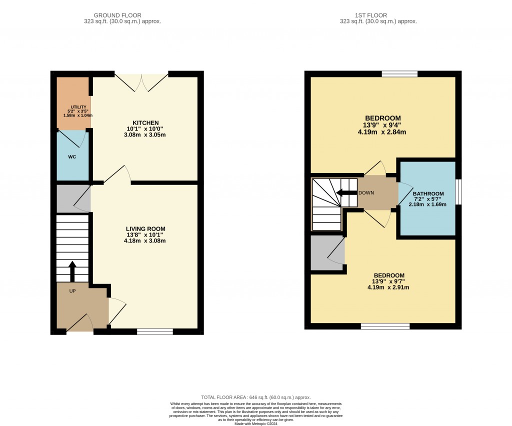 Floorplans For Curlew Way, Cheddar, Somerset