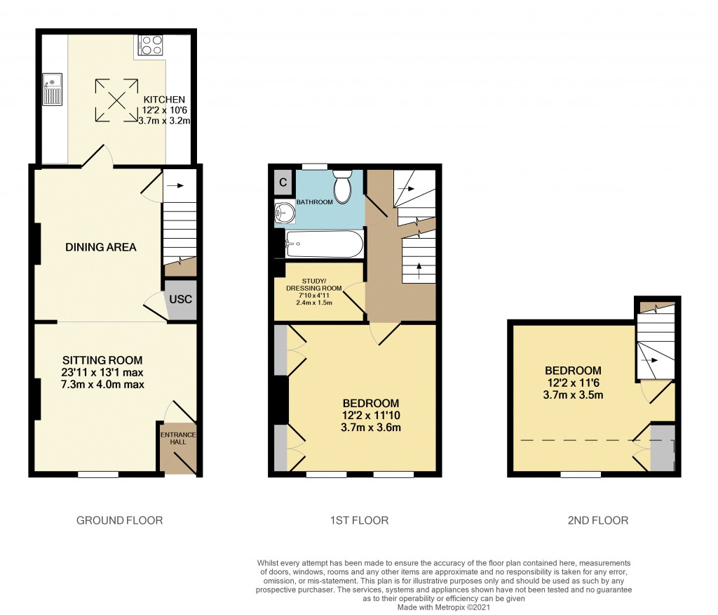 Floorplans For Market Street, Wells, Somerset