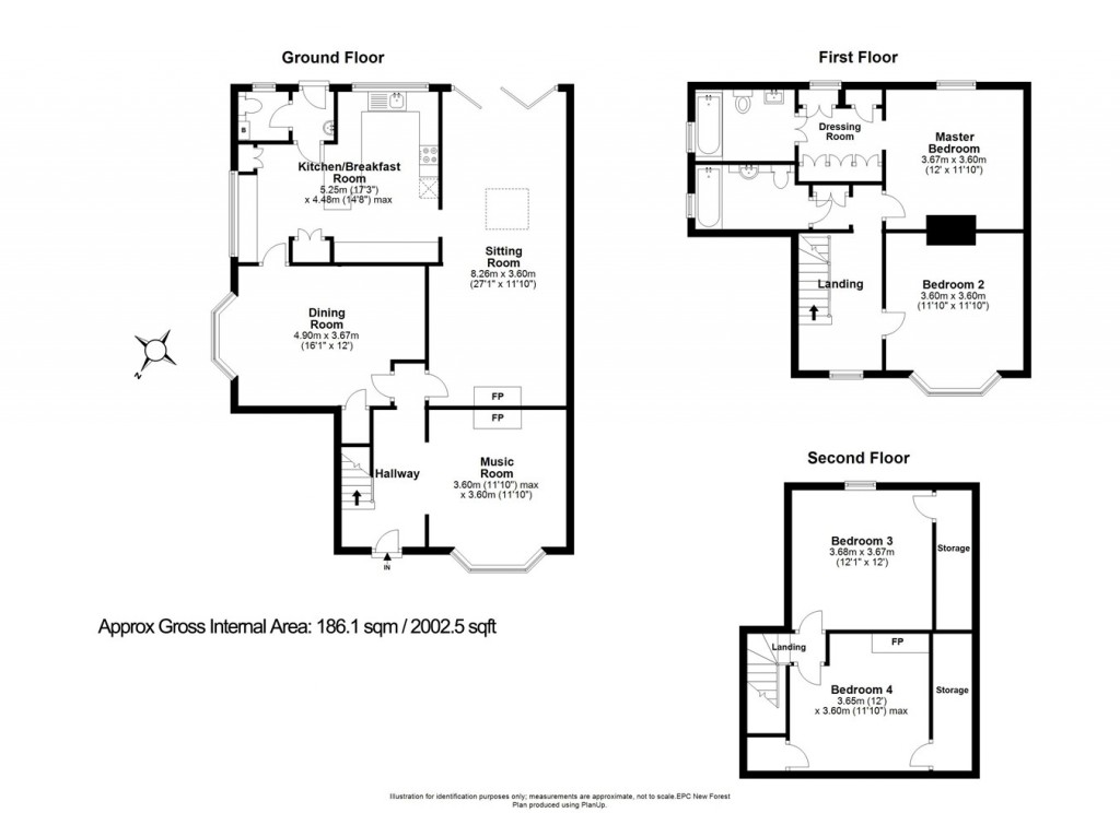 Floorplans For Stanley Road, Lymington, SO41