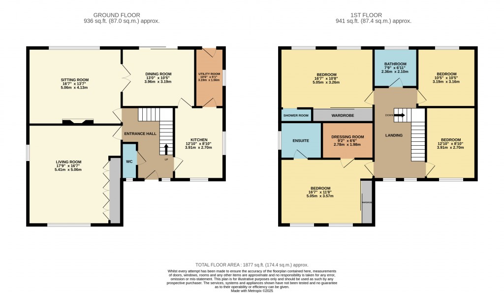 Floorplans For Weare, Axbridge, Somerset