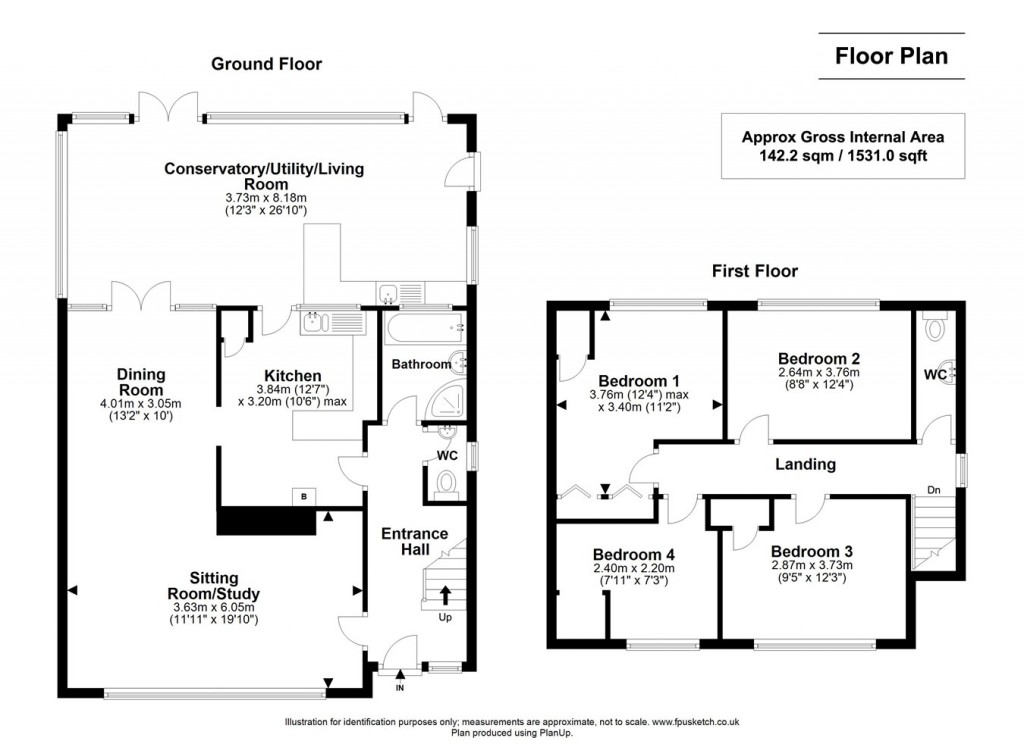 Floorplans For Anderwood Drive, Sway, Lymington, SO41