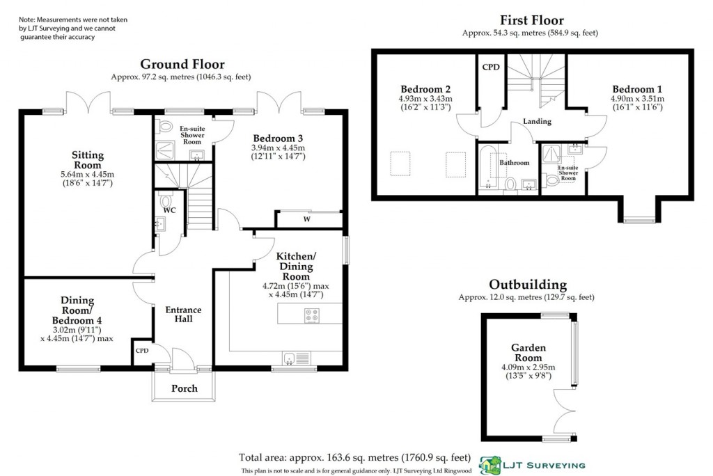 Floorplans For Marryat Way, Bransgore, Christchurch, BH23