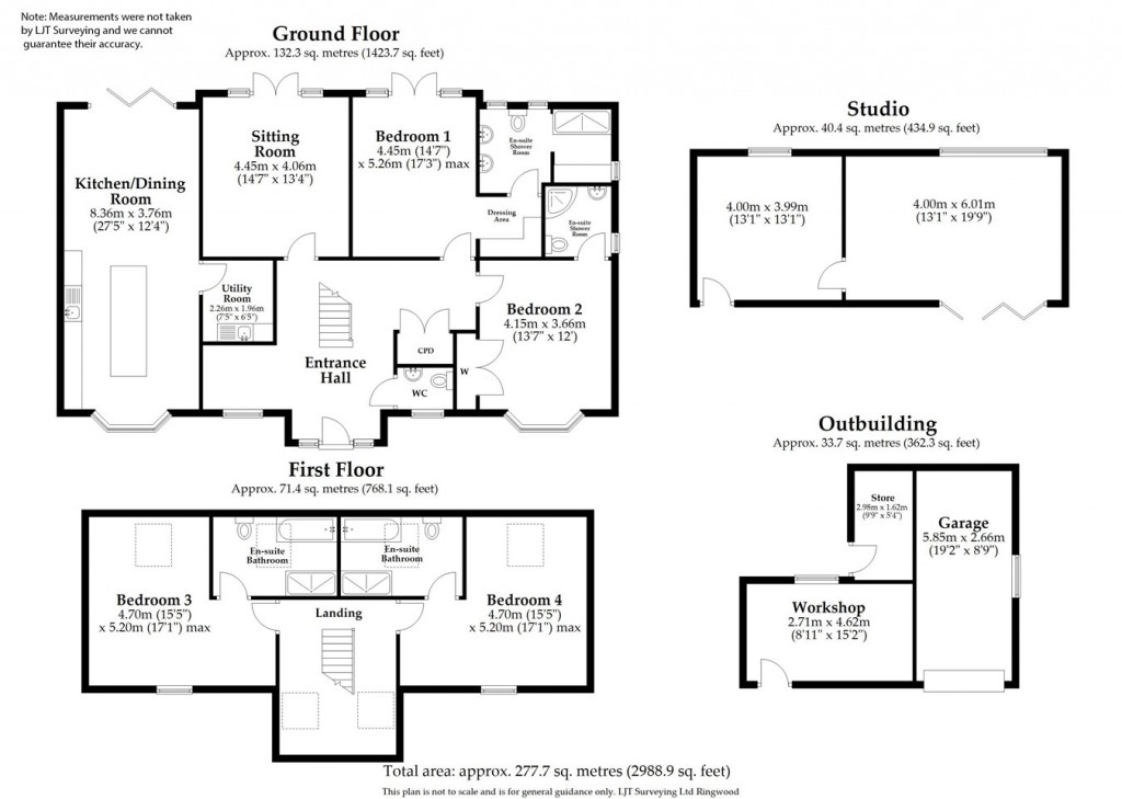 Floorplans For The Common, Woodgreen, Fordingbridge, SP6
