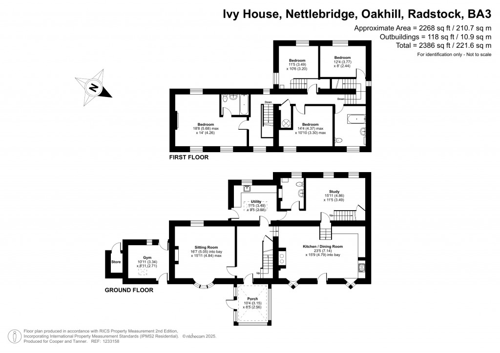 Floorplans For Oakhill, Radstock, Somerset
