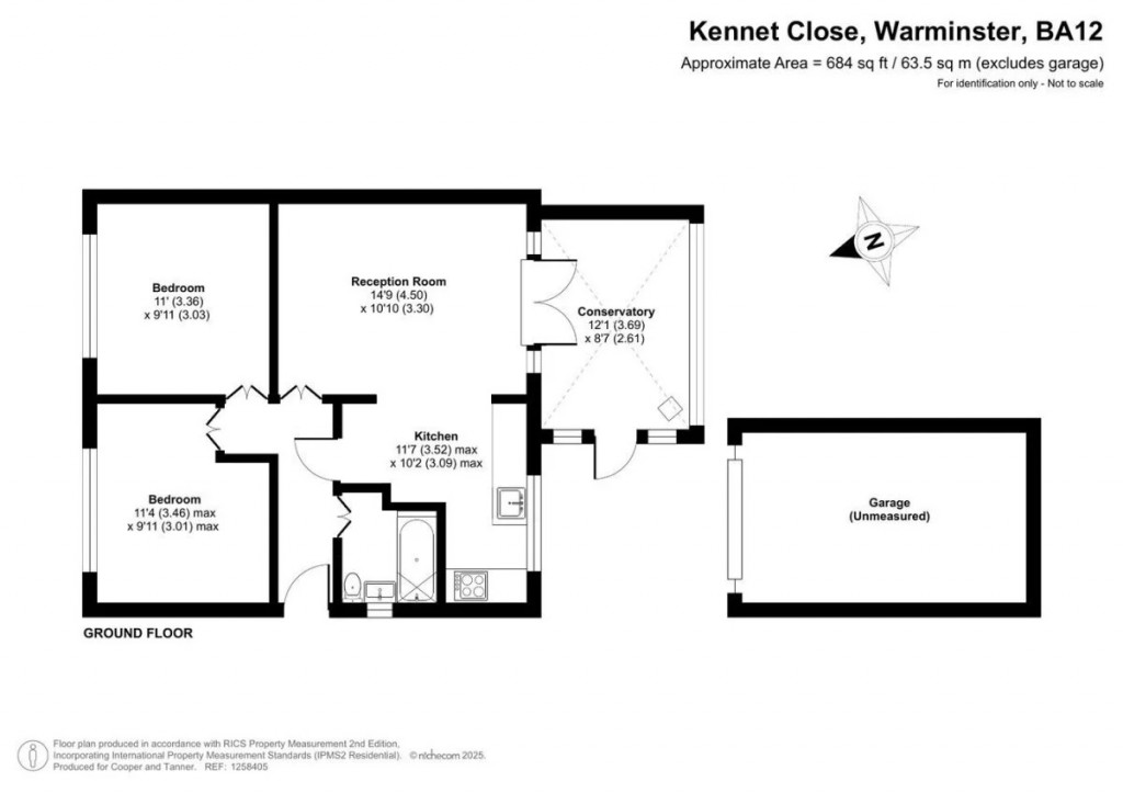 Floorplans For Kennet Close, Warminster, Wiltshire