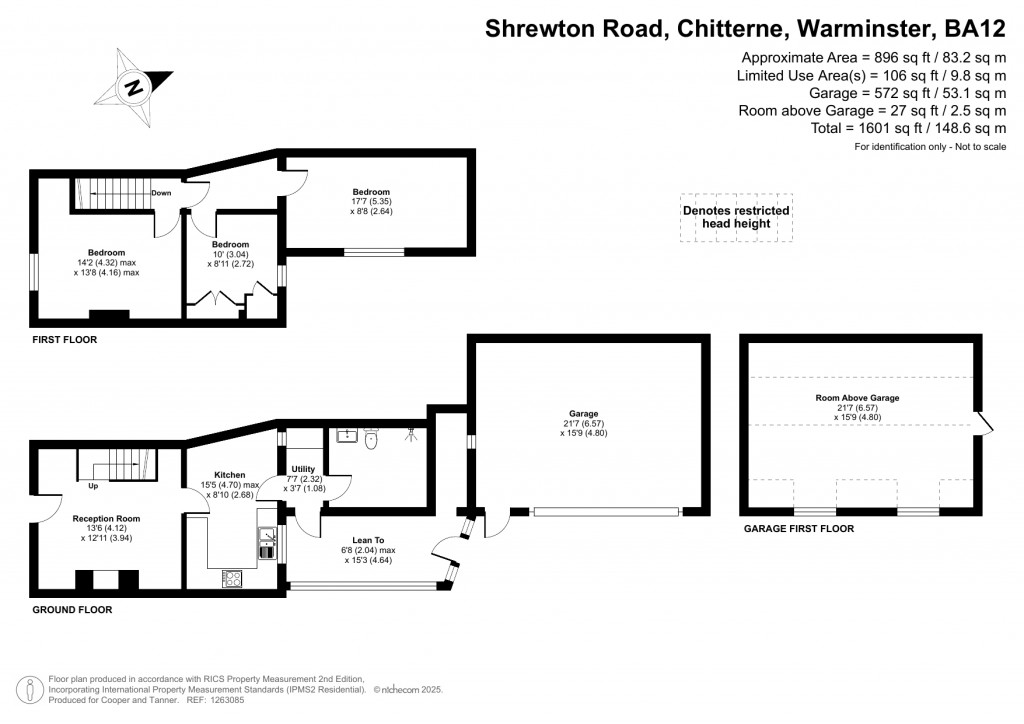 Floorplans For Shrewton Road, Chitterne, Wiltshire