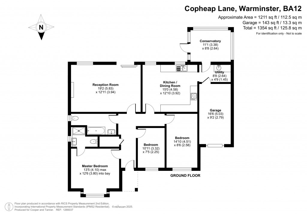 Floorplans For Copheap Lane, Warminster, Wiltshire