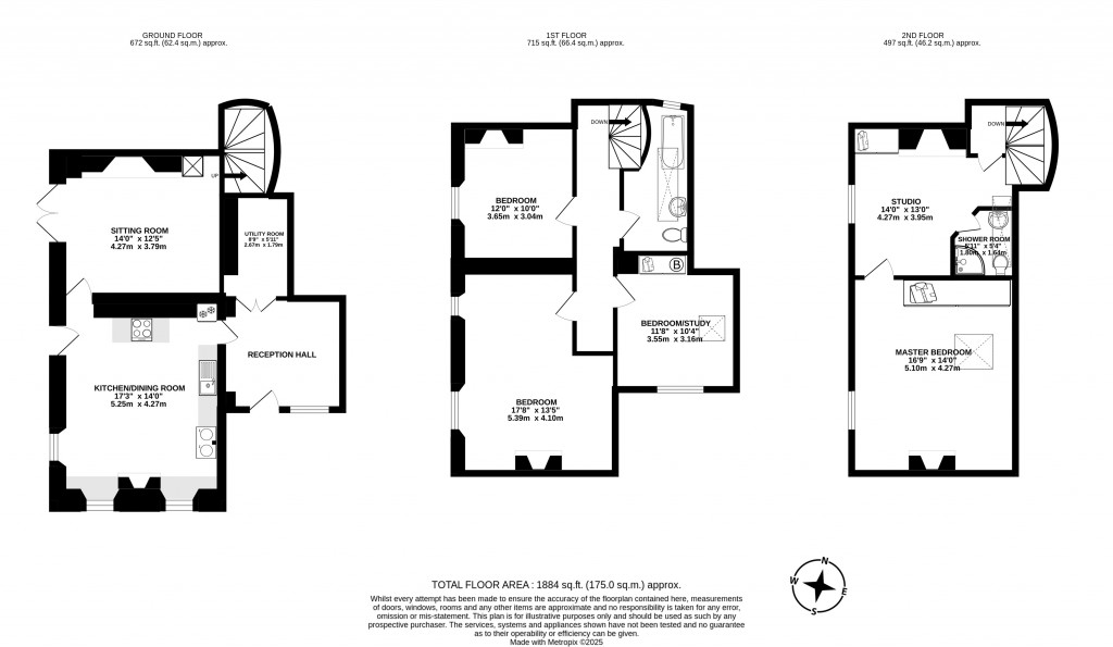 Floorplans For Great Elm, Frome, Somerset
