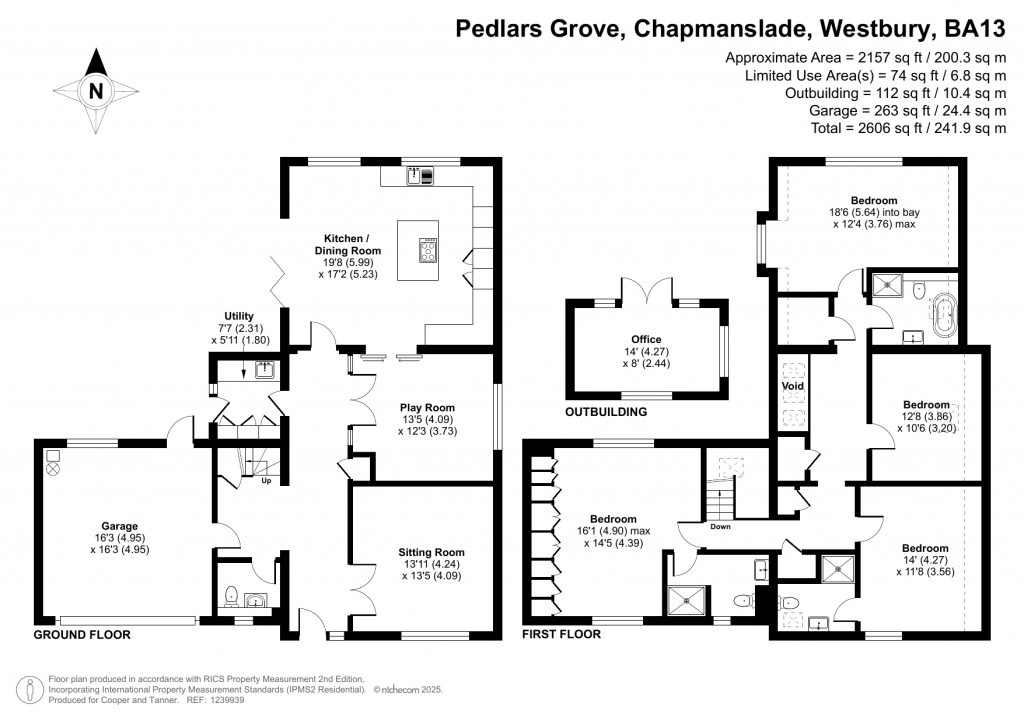 Floorplans For Chapmanslade, Near Frome, Wiltshire