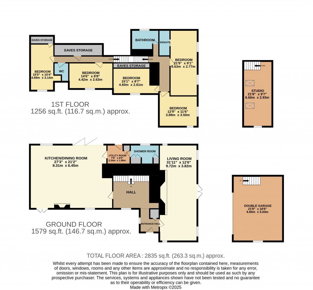 Floorplans For Badgworth, Axbridge, Somerset