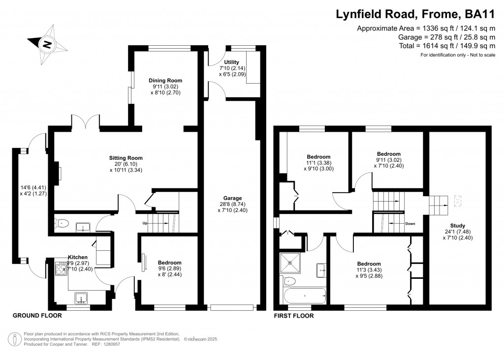 Floorplans For Lynfield Road, Frome, Somerset