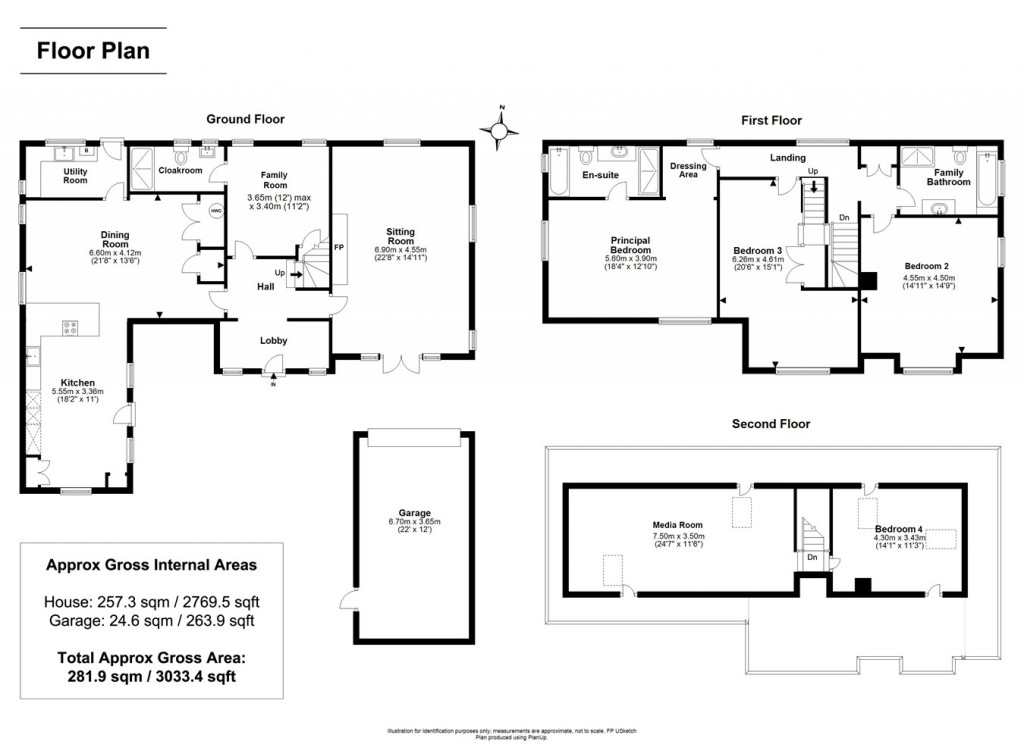 Floorplans For Broadlands Road, Brockenhurst, SO42