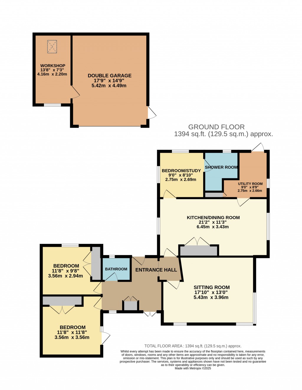 Floorplans For Chapel Allerton, Axbridge, Somerset