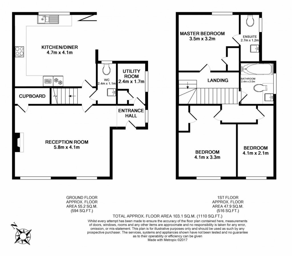 Floorplans For Stoke Talmage, Thame