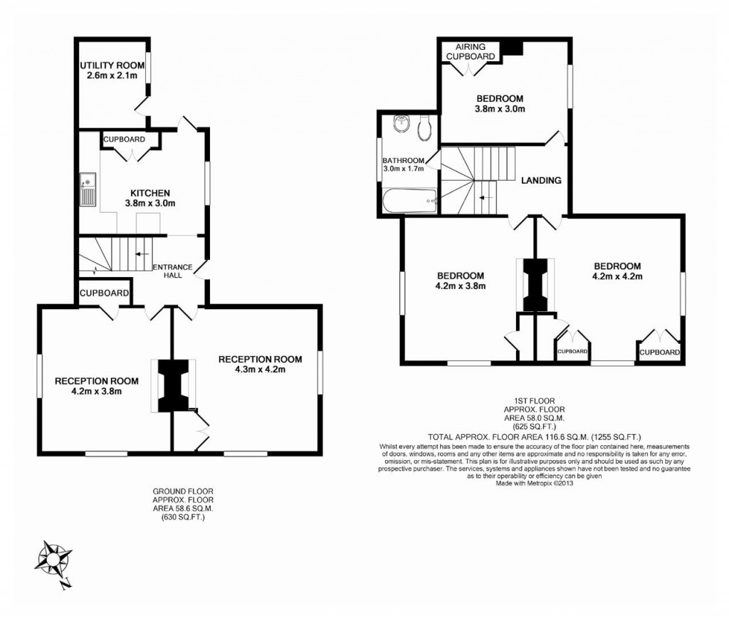 Floorplans For Blenheim Road, Watlington