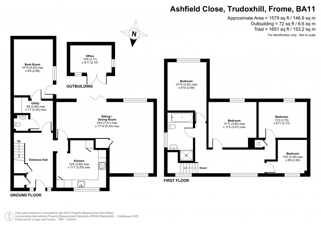 Floorplans For Trudoxhill, Frome, Somerset