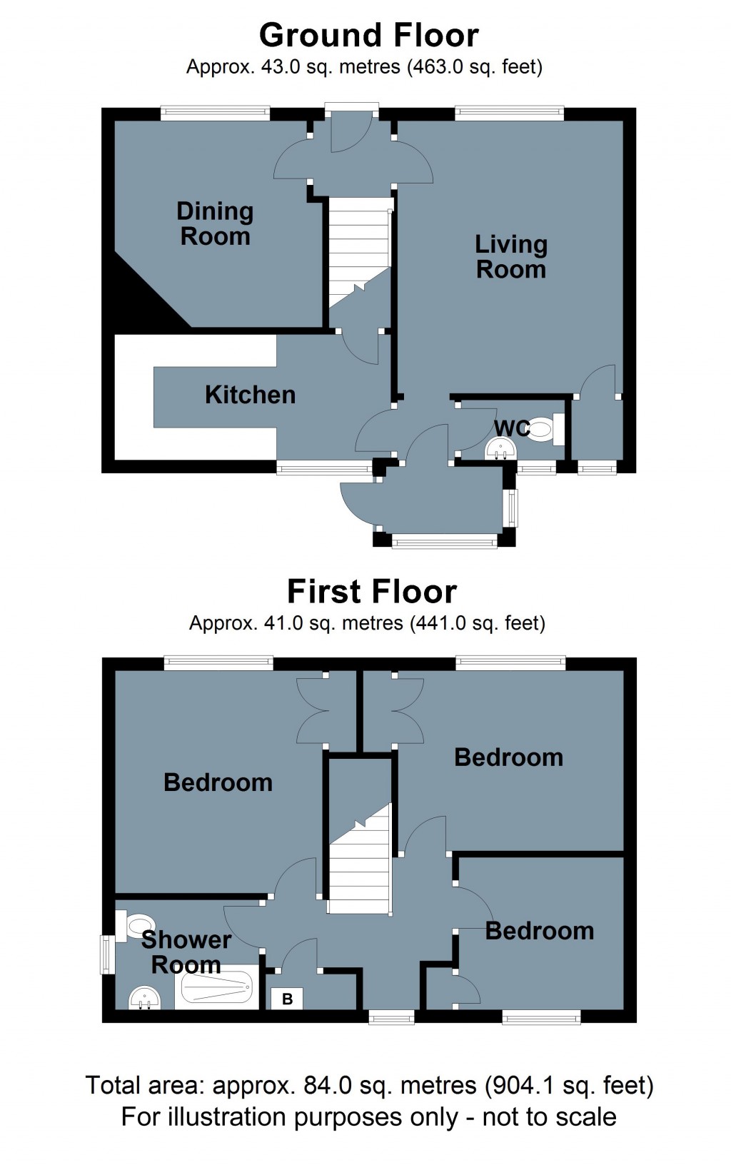 Floorplans For Netherfield Hill, Battle, East Sussex
