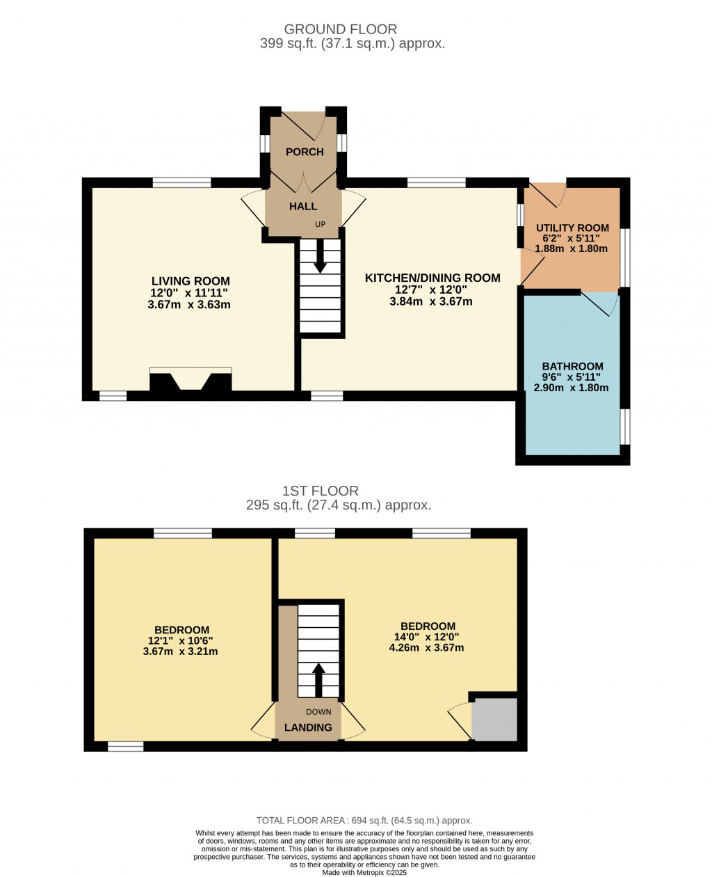 Floorplans For Blackford, Wedmore, Somerset