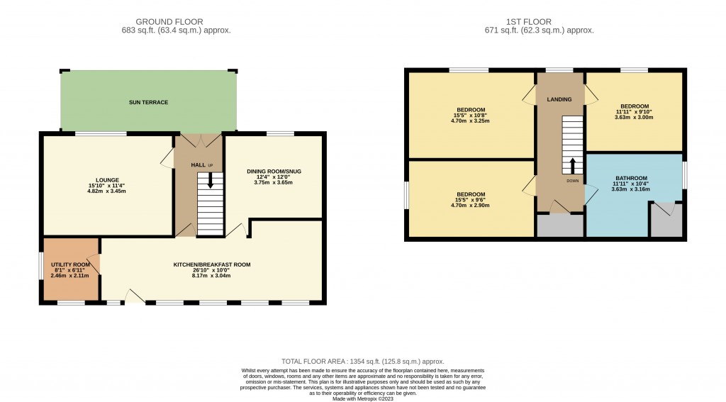 Floorplans For Hewish, Weston-Super-Mare, Somerset