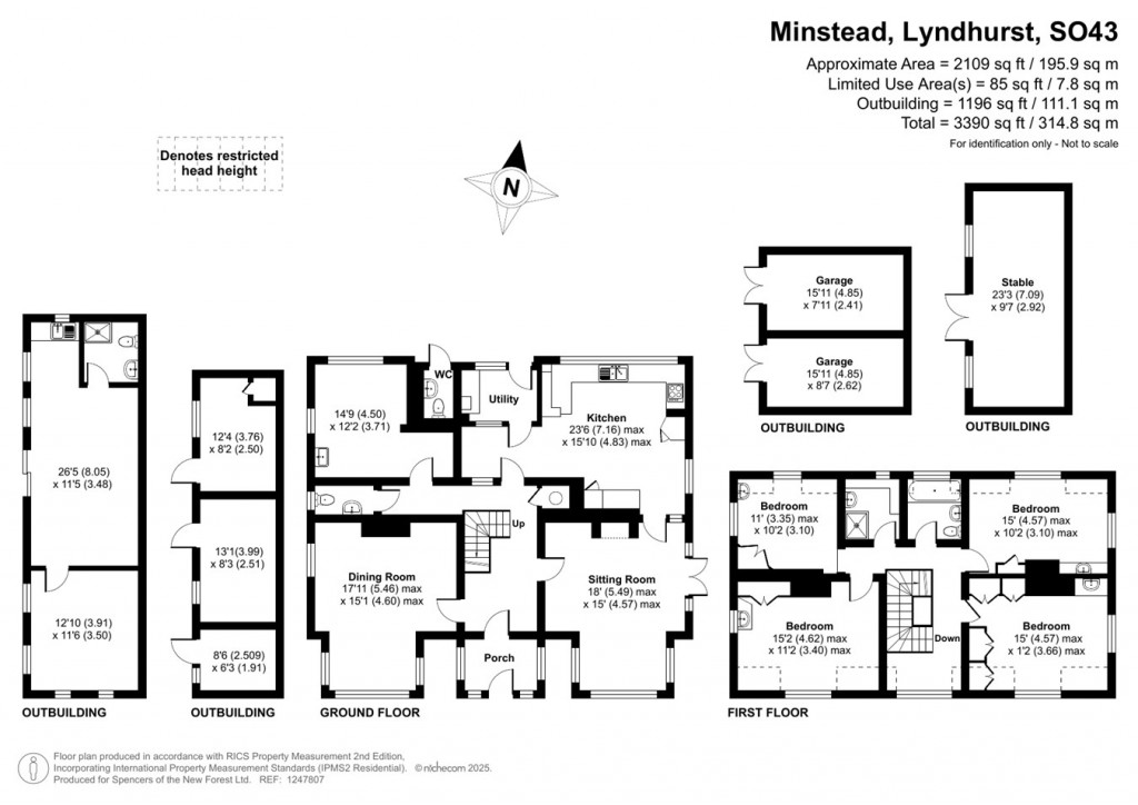 Floorplans For Minstead, Lyndhurst, SO43