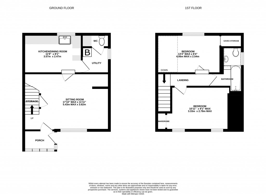 Floorplans For Meare, Somerset