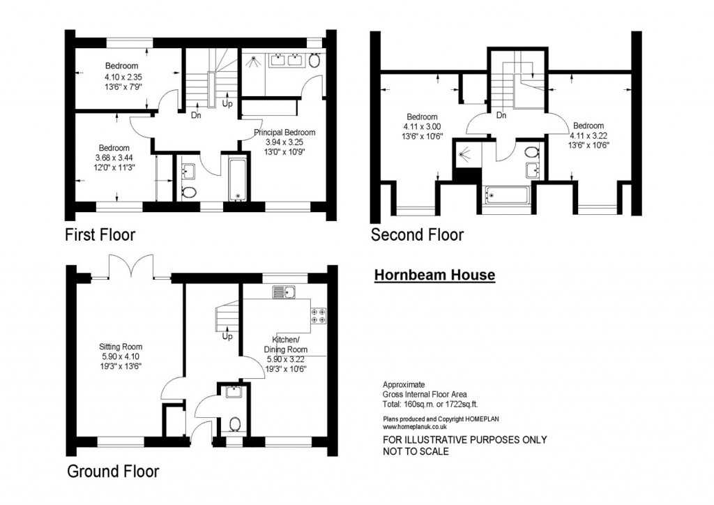Floorplans For Lower Pennington Lane, Lymington, SO41