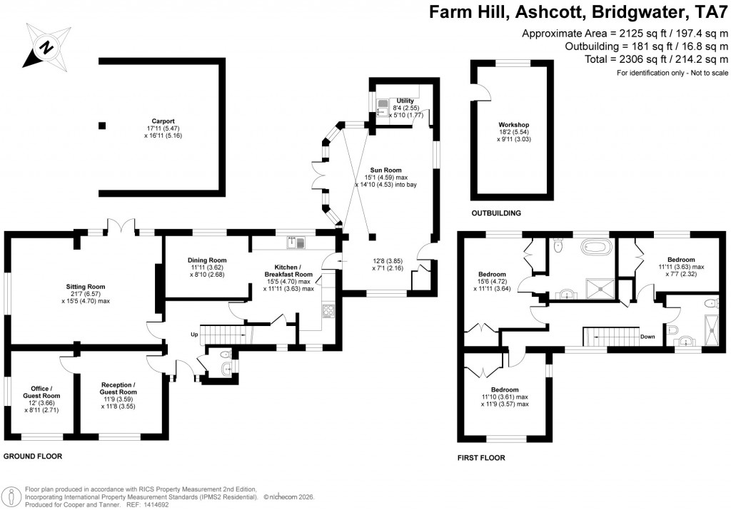 Floorplans For Farm Hill, Ashcott, Somerset