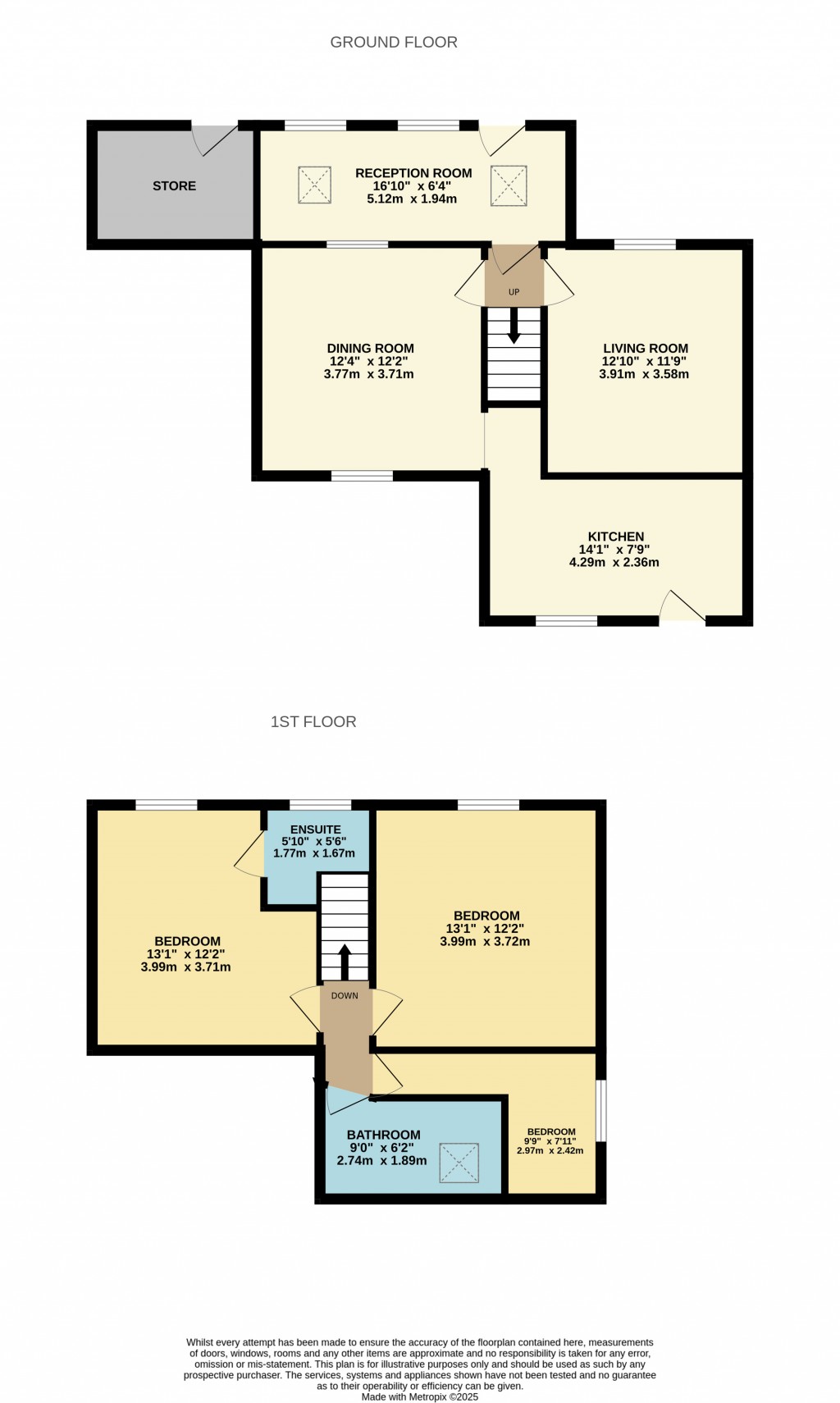 Floorplans For Cathay Lane, Cheddar, Somerset