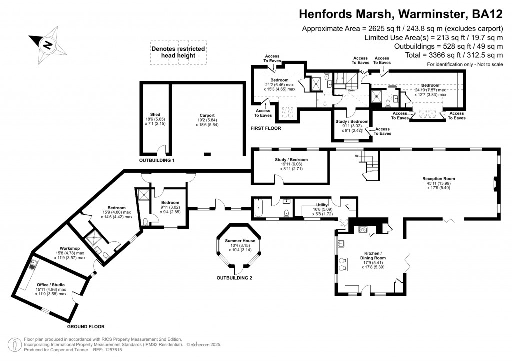 Floorplans For Henfords Marsh, Warminster, Wiltshire