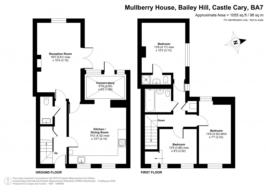 Floorplans For Bailey Hill, Castle Cary, Somerset