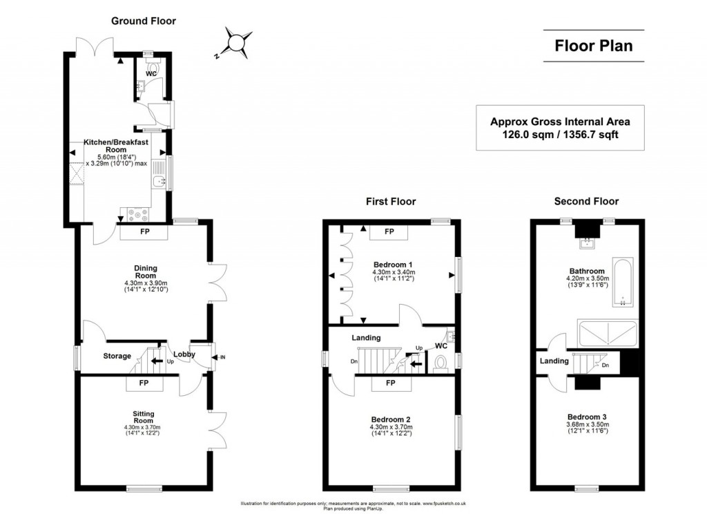 Floorplans For Queens Road, Lyndhurst, SO43