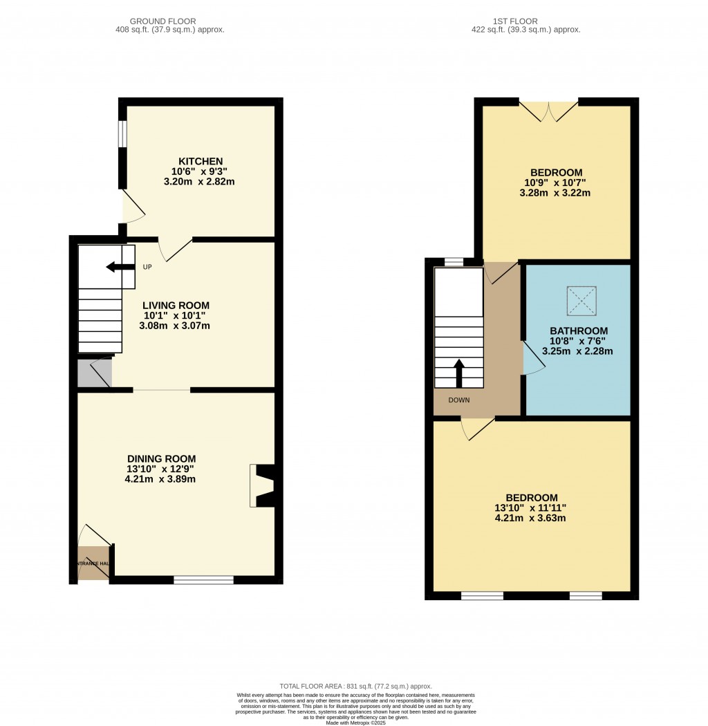 Floorplans For Redcliffe Street, Cheddar, Somerset