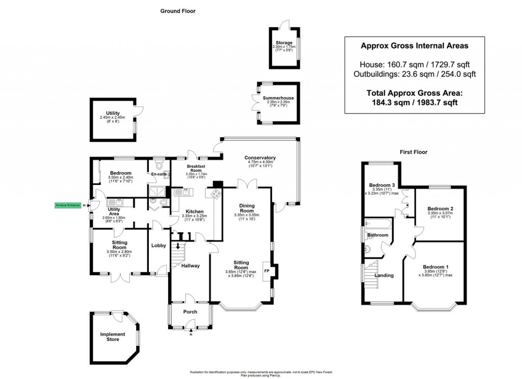 Floorplans For Keyhaven Road, Milford on Sea, Lymington, SO41