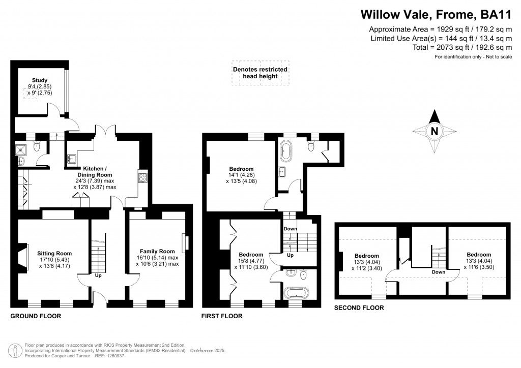 Floorplans For Willow Vale, Frome, Somerset