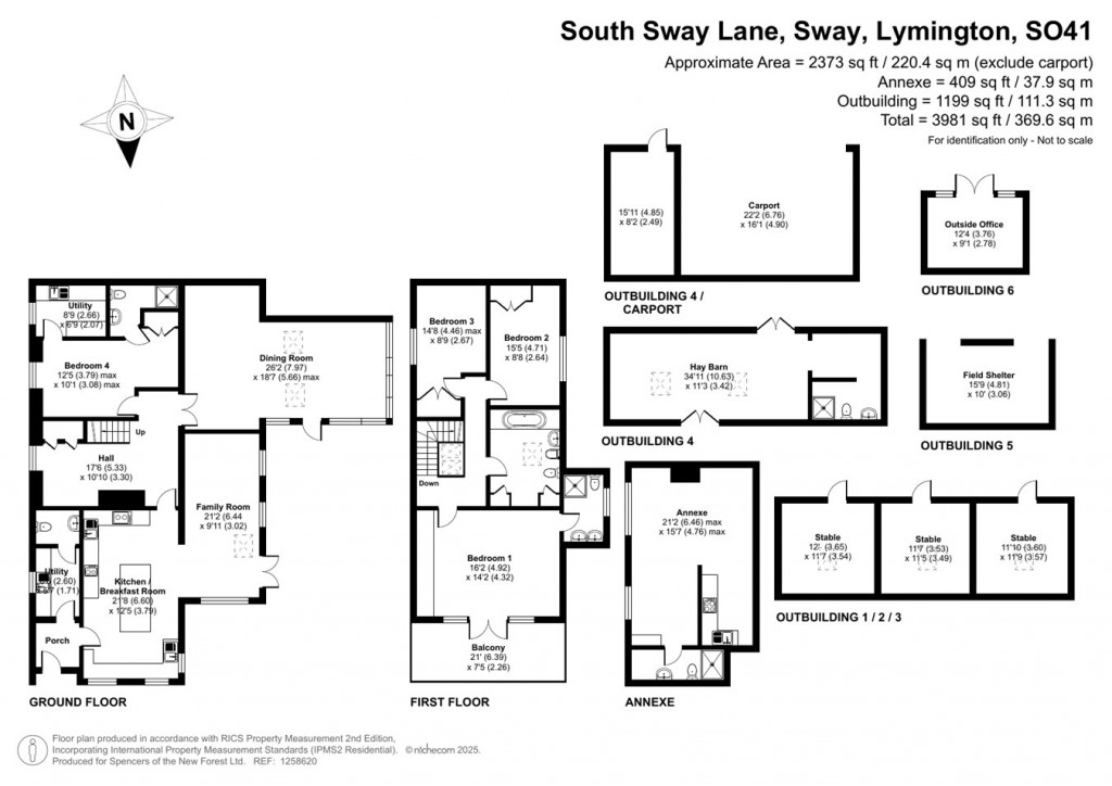 Floorplans For South Sway Lane, Sway, Lymington, SO41