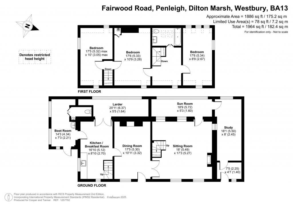 Floorplans For Penleigh, Dilton Marsh, Wiltshire