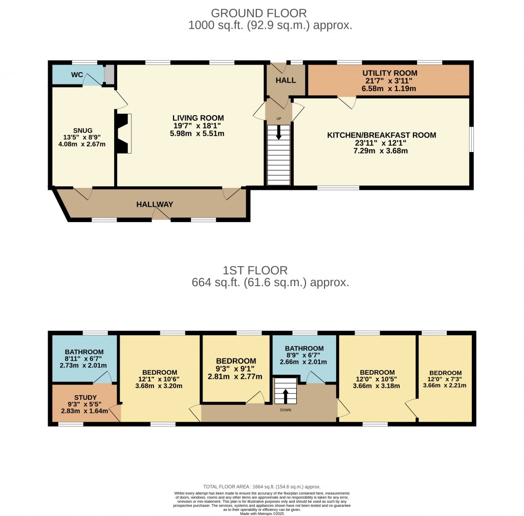 Floorplans For Redcliffe Street, Cheddar, Somerset