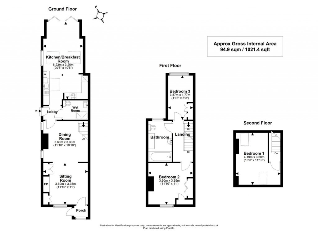 Floorplans For Westfield Road, Lymington, SO41