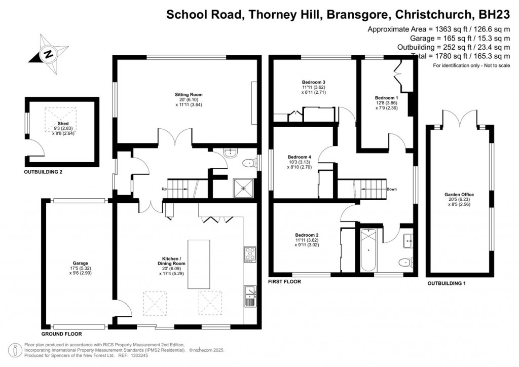 Floorplans For School Road, Bransgore, Christchurch, BH23