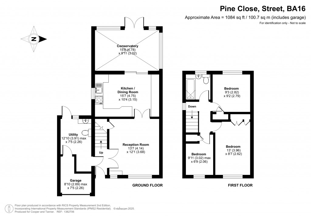 Floorplans For Pine Close, Street, Somerset