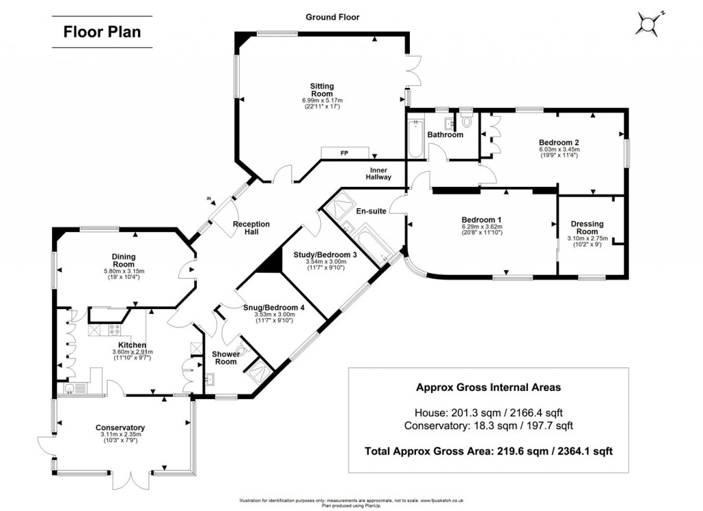 Floorplans For Furzey Lane, Beaulieu, Brockenhurst, SO42