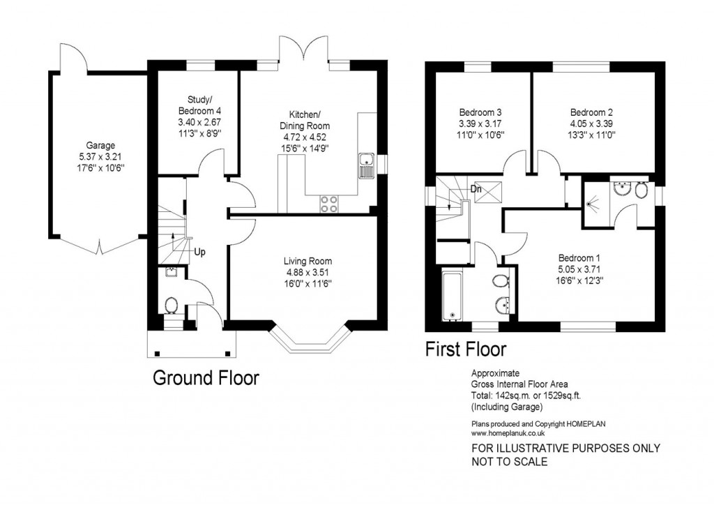 Floorplans For Kings Farm Lane, Hordle, Lymington, SO41