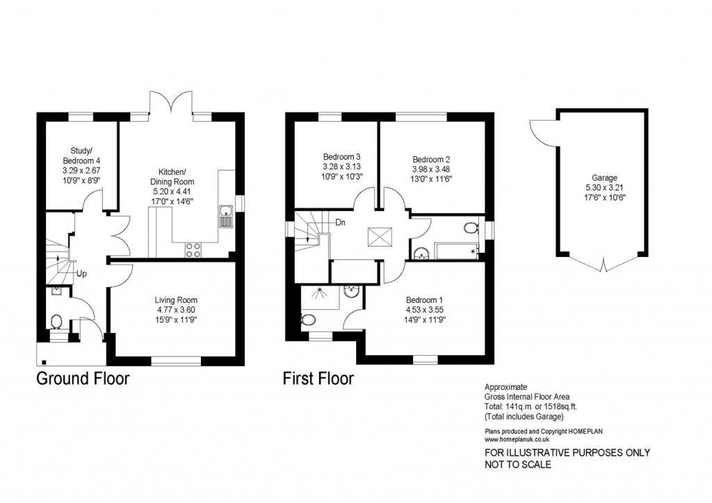 Floorplans For Kings Farm Lane, Hordle, Lymington, SO41