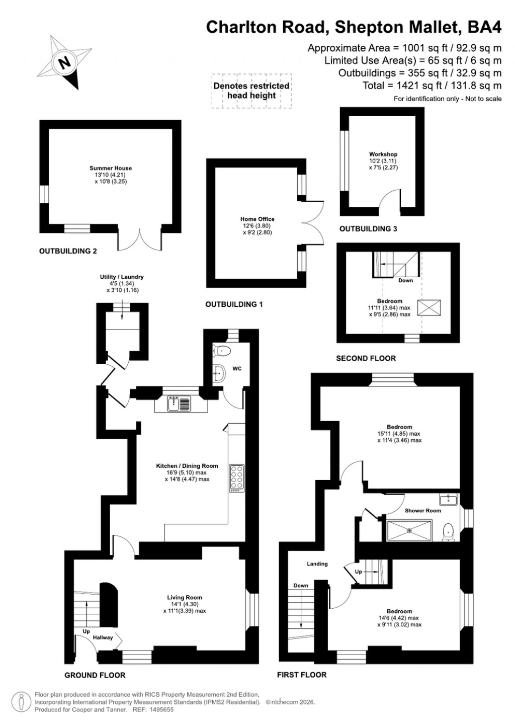Floorplans For Charlton Road, Shepton Mallet, Somerset
